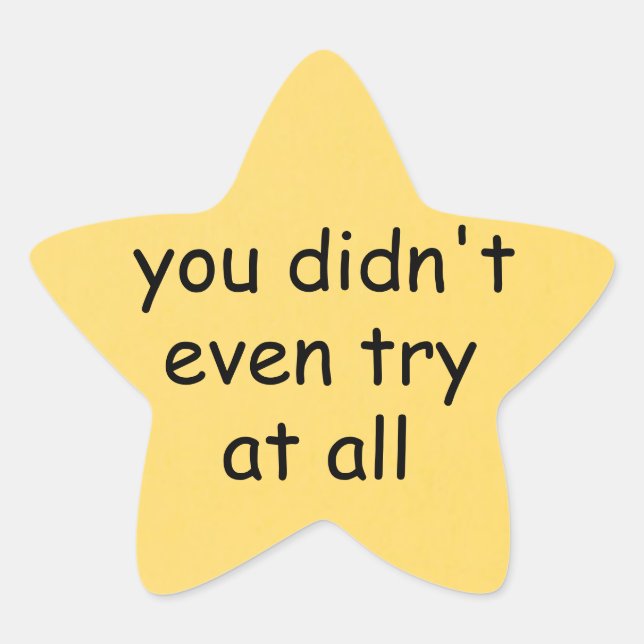 Gold Star Sticker (Front)