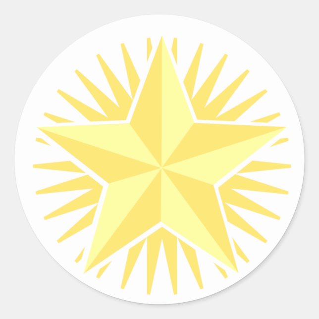 Gold Star Sticker (Front)