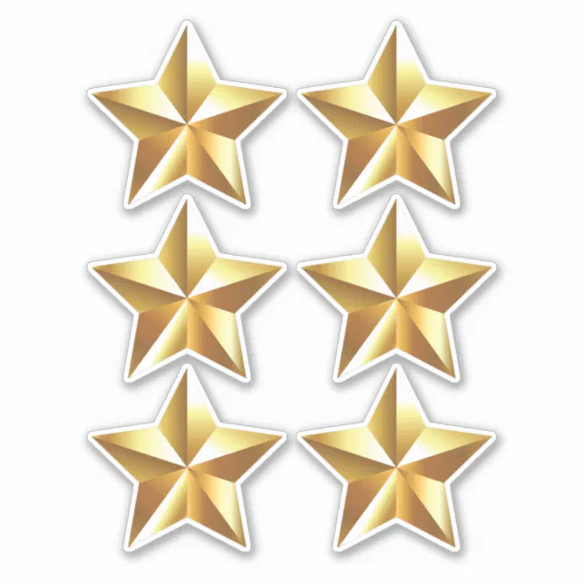 Gold Star Sticker | Zazzle