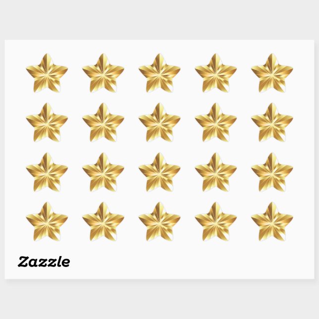 Gold Star Sticker (Sheet)