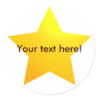 Gold Star stickers | Zazzle