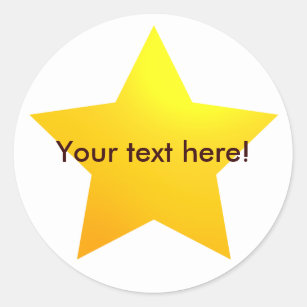 1" Gold Star Stickers for Special Occasions.  MADE IN USA 50 Pack 