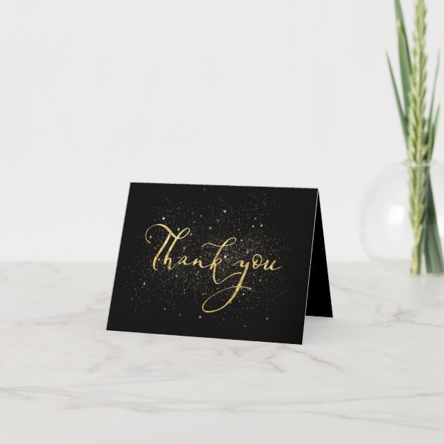gold star Thank You Card (Front)