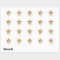 "Gold" Star VIP round sticker white