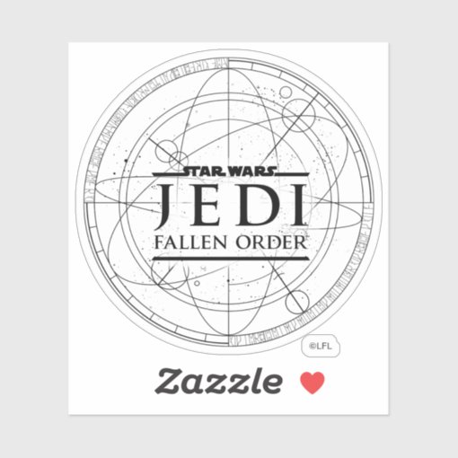 Gold Star Wars Jedi Fallen Order Sticker Zazzle