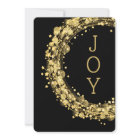 Gold Star Wreath on Black Christmas Non-Photo