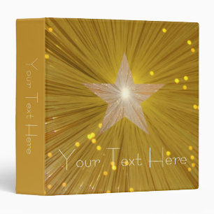 Gold Star 'Your Text' binder