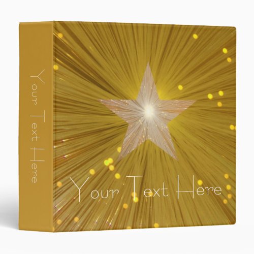 Gold Star Your Text binder