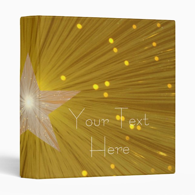 Gold Star 'Your Text' binder (Front/Spine)