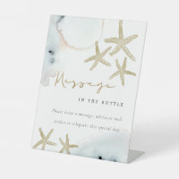 Gold Starfish Message in The Bottle Bridal Shower