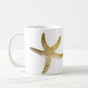 Gold Starfish Mug
