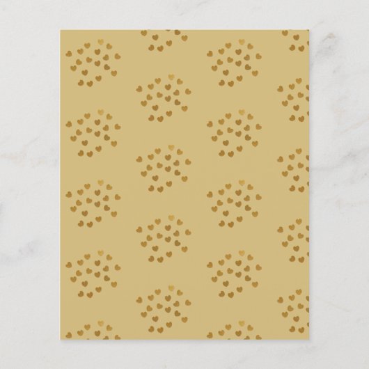 Gold Stars 50th Anniversary Budget Invitation (Back)