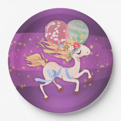 Gold Stars and Purple Unicorn Party