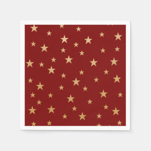Gold Stars and red Napkins