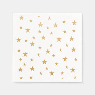 Gold Stars and white Napkins