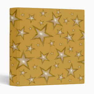 Gold Stars binder gold