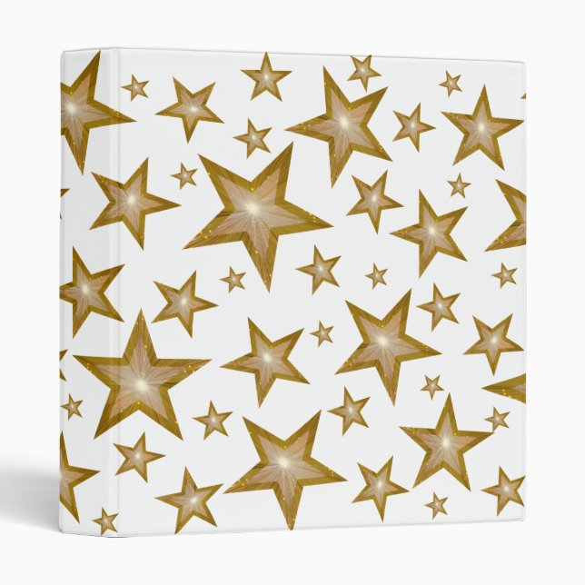 Gold Stars binder white (Front/Spine)