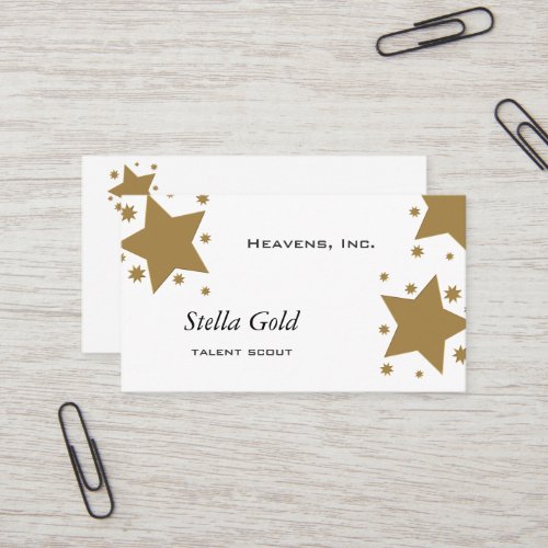 Gold Stars Business Cards