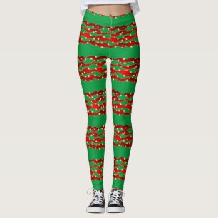 Gold Stars Christmas Sky Thunder_Cove  Leggings