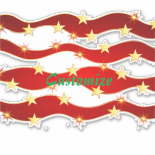 Gold Stars Christmas Sky Thunder_Cove Sticker