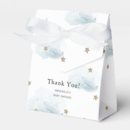 Gold Stars &amp; Clouds Baby Shower Gift Box
