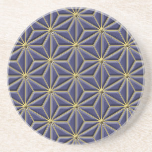 gold stars drink coaster