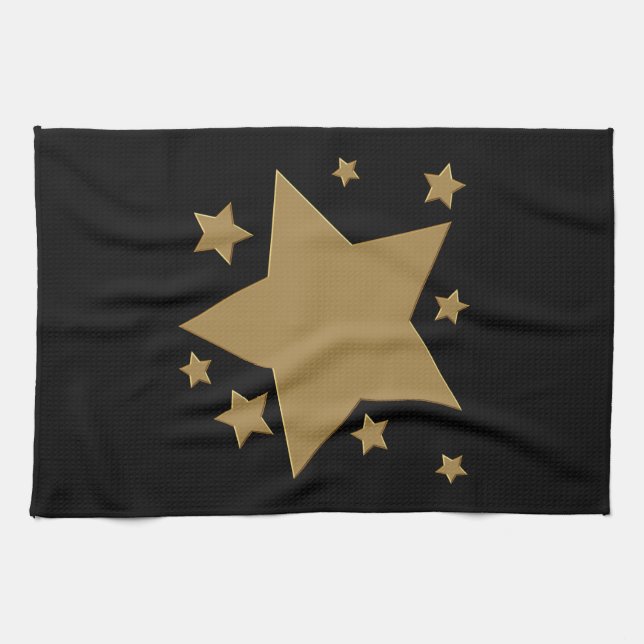 Gold Stars Kitchen Towel (Horizontal)