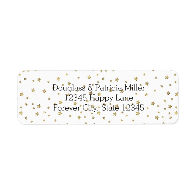 Gold Stars Label (Front)