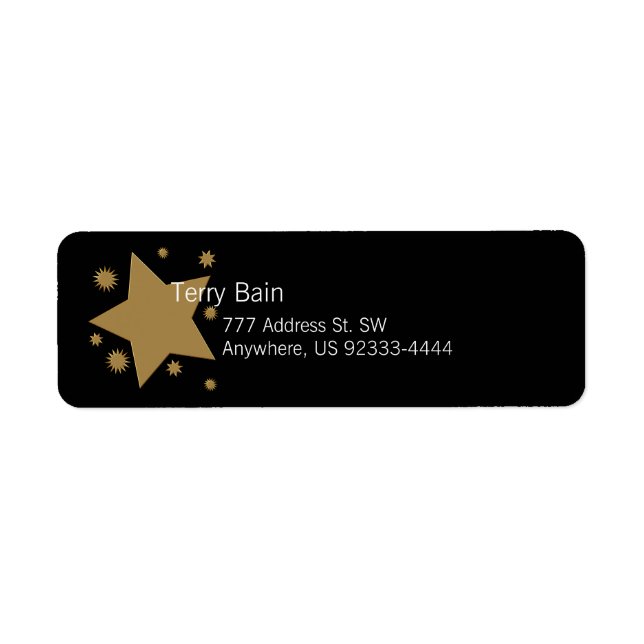 Gold Stars Label (Front)