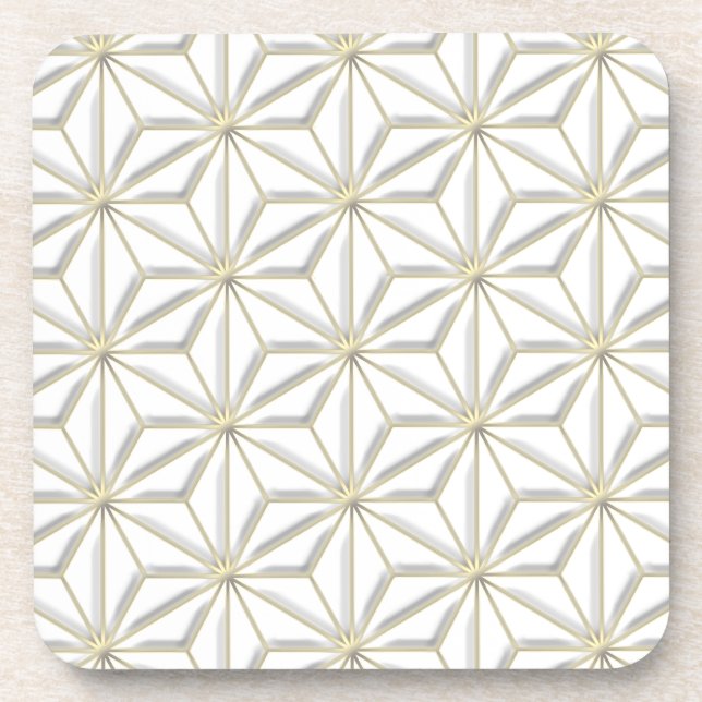 gold stars light drink coaster (Front)
