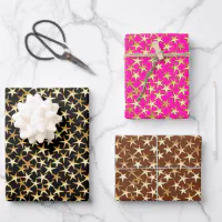 Pink and sale brown wrapping paper