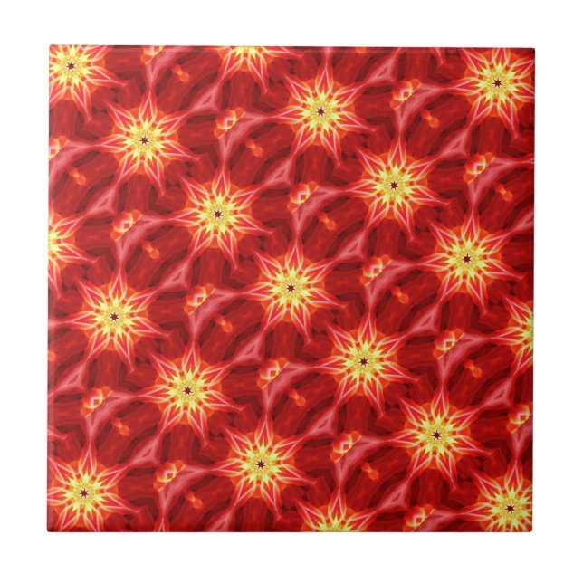 gold stars on red tile (Front)