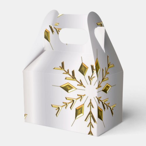 Gold Stars on Silver Favor Boxes
