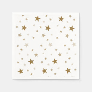 Gold Stars Paper Napkins