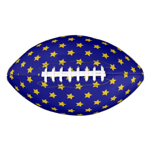 Gold Stars Pattern Navy Blue Exclusive Football