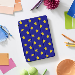 Gold Stars Pattern, Navy Blue, Exclusive iPad Pro Cover