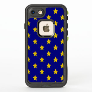 Gold Stars Pattern, Navy Blue, Exclusive