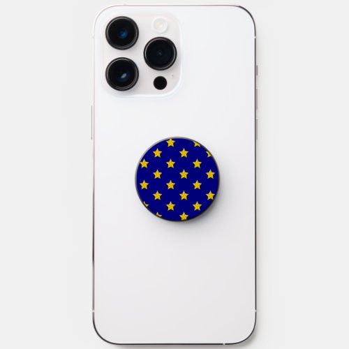 Gold Stars Pattern Navy Blue Exclusive PopSocket