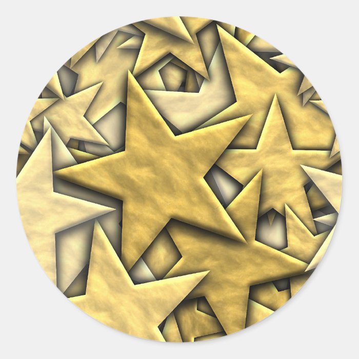 Gold Stars Stickers