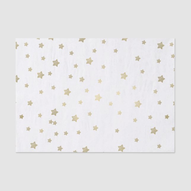 Gold Stars Tissue Paper (Front)