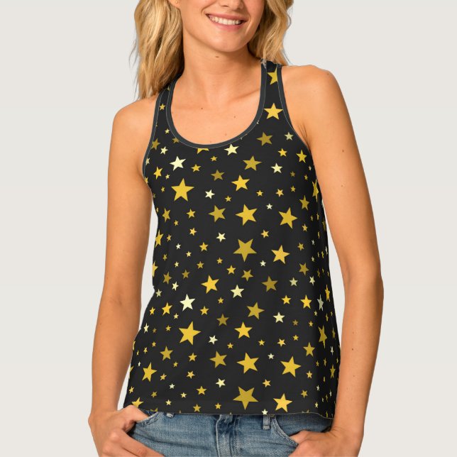 Gold stars Women's Tank Top (Front)