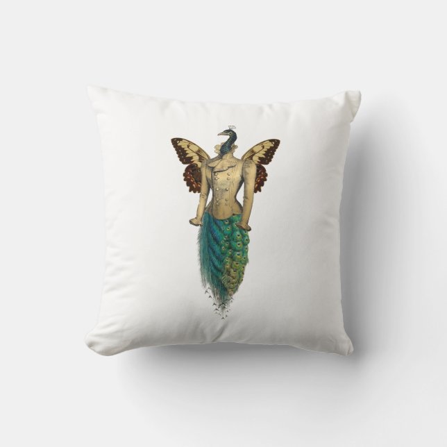 Gold SteamPunk Series Design 4 Throw Pillow (Front)