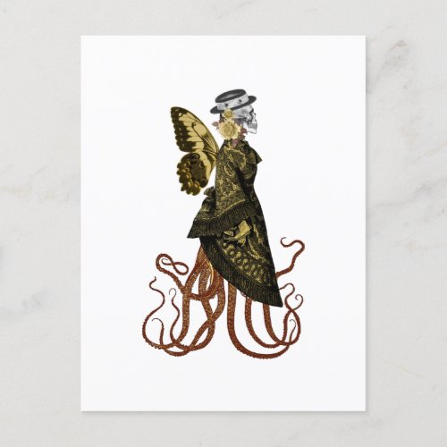 Gold SteamPunk Series Design 5  Postcard