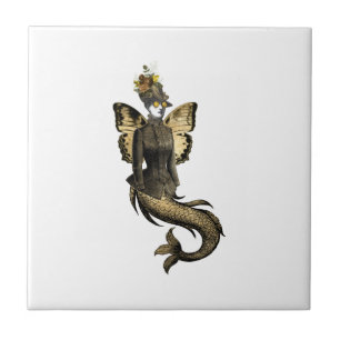 Gold SteamPunk Series Design 7 Ceramic Tile