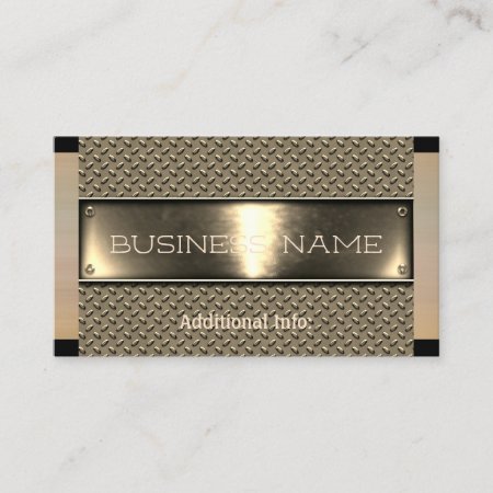 Gold Steel Business Card