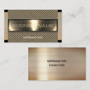 Gold Steel Business Card