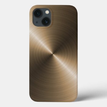 Gold Steel Look Iphone 6 Case by inkbrook at Zazzle