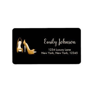 Gold Stepping into 60 Woman's Birthday Party Label