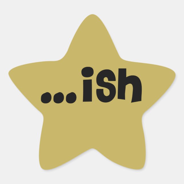 gold sticker... ish! star sticker (Front)