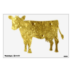 Gold stone Cow Milk Wall Decal